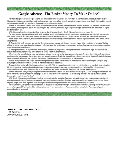 Newsletter Template 2 - Page 2